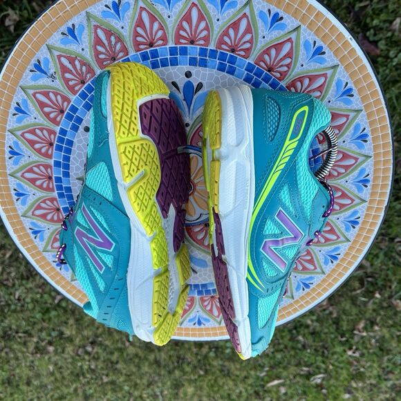 New Balance 561 v2 Women’s Size 9 Teal Purple Running Shoes WE561TY2 Comfort - Picture 6 of 10